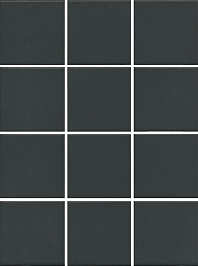 1333 Агуста черный натуральный 9,8х9,8 из 12 частей керамогранит