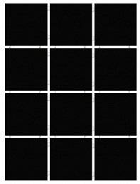 1149 Конфетти черный блестящий полотно 30х40 из 12 частей 9.9х9.9