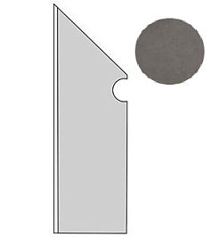 Плинтус Dwell Smoke Battiscopa Sag. SX (A1LJ) 