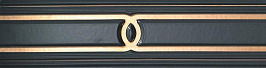 Декор Marvel Gold Black 7,8x30,5 (LVGB) 