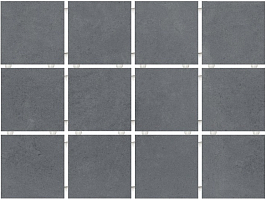 1290H Амальфи серый темный, полотно 29,8х39,8 из 12 частей 9,8х9,8 керамический гранит