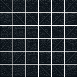 21025 Ла-Виллет черный 30,1*30,1 керамическая плитка мозаичная