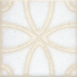 STG/B405/1266 Амальфи орнамент белый 9,9x9,9 вставка