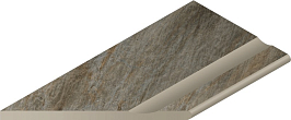 Манетик Дарк Бортик 30x60 с выемкой закруглённый левый X2 (620090000214)