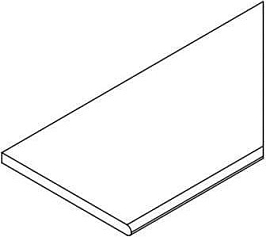 Бортик Космос Грэй 30x120 закругленный правый (620090001403)