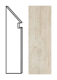 Плинтус Axi White Pine Battiscopa Sag. SX (ANMG) 