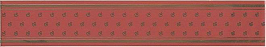 NT/A170/15000 Фонтанка красный 40*7,2 керамический бордюр