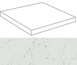Ступень Marvel Carrara Pure Scalino Ang. DX (ATEH) 