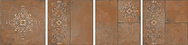 SG926400N Каменный остров коричневый декорированный 30x30 керамический гранит