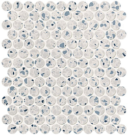 Мозаика Glim Gemme Azzurro Round Mosaico Matt (fRUB)