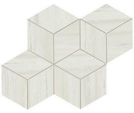 Мозаика Marvel Bianco Dolomite Mosaico Esag. Lapp. (AS2G) 