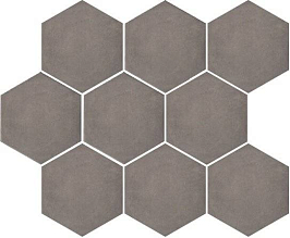 SG1005N Тюрен коричневый, полотно 37х31 из 9 частей 12х10,4 керамический гранит