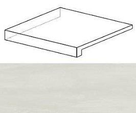Ступень Marvel Bianco Dolomite Scalino Ang. SX (ATD8) 