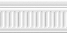 19030/3F Карнавал в Венеции белый структурированный 20*9,9 керамический бордюр