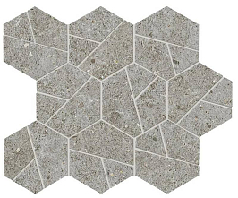 Мозаика Boost Stone Grey Mosaico Hex (A7CZ)  