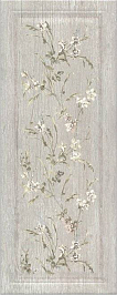 7189 Кантри Шик серый панель декорированный 20*50 керамический декор