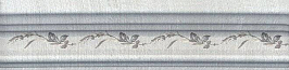 BLB029 Багет Кантри Шик серый декорированный 20*5 керамический бордюр