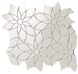 Мозаика Roma Gold Onice Neve Daisy Mosaico (fQKY) 29х31,9