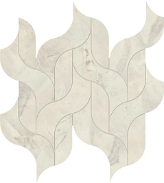 Мозаика Marvel Calacatta Perla Mosaico Waterfall Lappato (AF8T) 