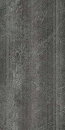 Керамогранит Vitra Rigato Антрацит Матовый R10A Рельеф 60*120
