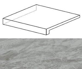 Ступень Marvel Bardiglio Grey Scalino Ang. SX (ATEA) 