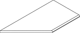 Бортик Авангард Блэк 30x120 закруглённый левый (620090001169)