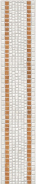 NT/A197/SG1534 Павловск орнамент 40,2x7,7 керамический бордюр