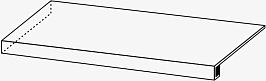 Ступень Авангард Айрон 33x120 угловая левая (620070002775)