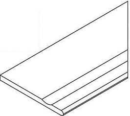 Бортик Космос Грэй 30x120 с выемкой закругленный правый (620090001397)