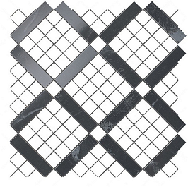 Мозаика Marvel Cremo Mix Diagonal Mosaic (9MVF) 