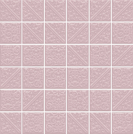 21027 Ла-Виллет розовый светлый 30,1*30,1 керамическая плитка мозаичная