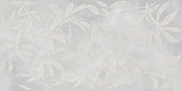 Керамогранит Artwall Цветы Серый Матовый 60x120