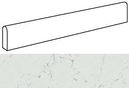 Плинтус Marvel Carrara Pure Battiscopa Dig. Matt (ATDM) 