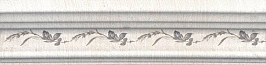 BLB028 Багет Кантри Шик белый декорированный 20*5 керамический бордюр