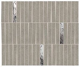 Мозаика Boost Mineral Grey Mosaico Domino Lux (AIHI) 