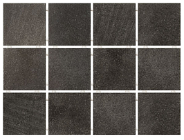 1222H Караоке черный, полотно 29,8х39,8 из 12 частей 9,8х9,8 9.8*9.8 керамический гранит