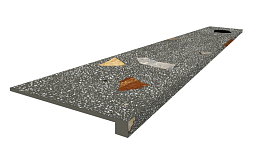 Ступень Палладио Блэк 33x120 фронтальная