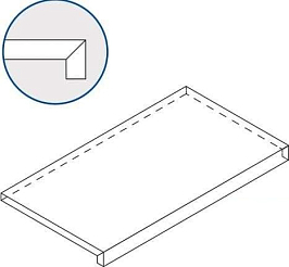 Ступень Авангард Пьюр 33x120 фронтальная (620070002828)