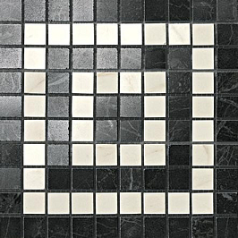 Мозаика Marvel Noir/Cremo Angolo Mosaico (ADRI) 