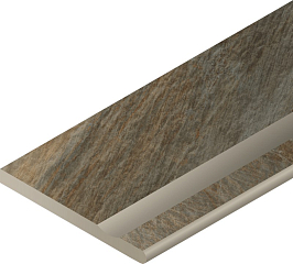 Бортик Манетик Дарк 30x60 с выемкой закруглённый правый X2 (620090000213)