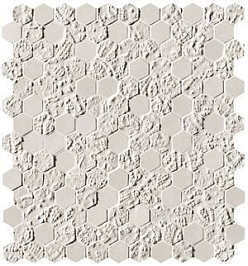 Мозаика Bloom White Print Esagono Mosaico (fOYW)