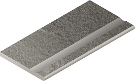 Бортик Контемпора Карбон 30x60 с выемкой закруглённый X2 (620090000226)