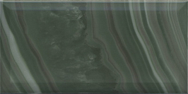 19077 Сеттиньяно зеленый грань глянцевый 9,9x20x0,92 керамическая плитка